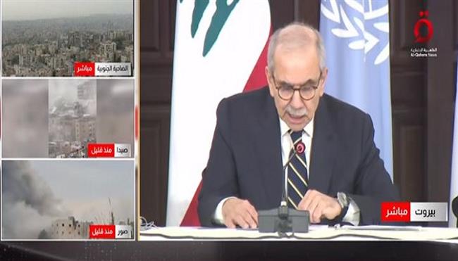 كلمة لرئيس مجلس الوزراء اللبناني (بث مباشر)