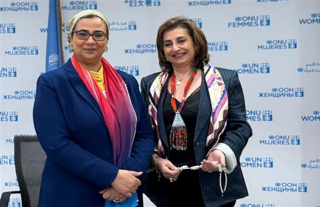 رئيسة القومي للمرأة تبحث مع المديرة التنفيذية لهيئة الأمم المتحدة للمرأة تعزيز التعاون المشترك