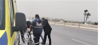 إصابة 11 شخصًا على طريق بنها شبرا بالقليوبية إثر حادث انقلاب ميكروباص