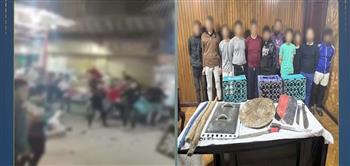 ضبط أطراف مشاجرة بالإسكندرية استخدموا أسلحة بيضاء وعصى خشبية