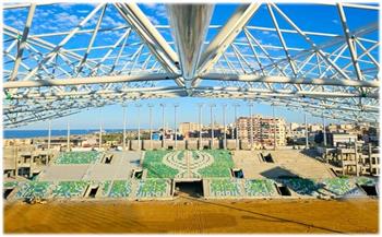 وزارة الرياضة: بدء أعمال تركيب وزراعة النجيلة باستاد المصري البورسعيدي| صور 