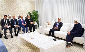 وزير الخارجية يزور الإمارات ويعقد مباحثات مع نظيره وينقل رسالة تضامن من الرئيس والحكومة والشعب المصري