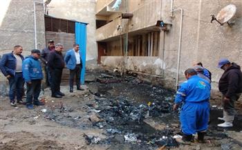 نائب محافظ بورسعيد ورئيس حي الزهور يتفقدان استكمال أعمال حملة النظافة بالحي