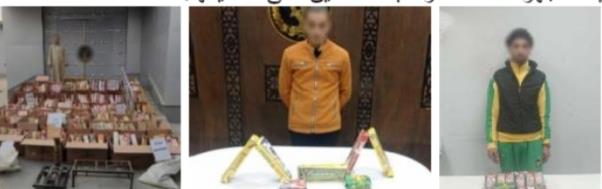 ضبط 92 قضية ألعاب نارية ومصادرة قرابة 1.5 مليون قطعة خلال حملات أمنية