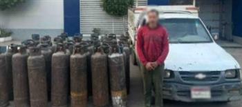 القبض على سائق بالدقهلية لحيازته 38 أسطوانة غاز بقصد بيعها بالسوق السوداء