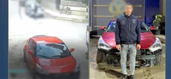 القبض على قائد سيارة بدون لوحات للسير برعونة والتسبب في حادث اصطدام بالقليوبية