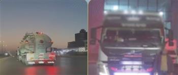 الداخلية تكشف ملابسات فيديو اصطدام مقطورة بسيارة ملاكي بالقاهرة وتضبط قائدها