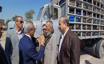محافظ بني سويف يتفقد مستودع بوتاجاز بني هارون.. ويوجه بفحص منظومة الموزعين للوقوف على أسباب شكاوى المواطنين