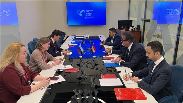 وزير الصحة يبحث مع شركة «Rasotom» الروسية تعزيز التعاون في مجالات الطب النووي والتكنولوجيا الطبية 