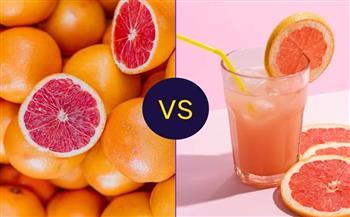 ثمرة الجريب فروت أم عصيره.. أيهما الأفضل للمناعة والألياف؟.. تقرير يجيب