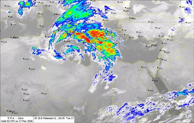 الأرصاد تعلن تفاصيل حالة الطقس حتى عيد الفطر 
