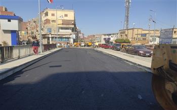 الإنتهاء من أعمال رصف "كوبري المركز"  واستكمال أعمال "الحائط الساند"  فى مركز أبو حماد  بمحافظة الشرقية