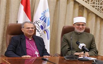 مفتي الجمهورية يستقبل رئيس الطائفة الإنجيلية والوفد المرافق له للتهنئة بعيد الفطر المبارك