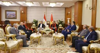 محافظ بورسعيد يستقبل وفد الكنيسة الإنجيلية للتهنئة بقرب حلول عيد الفطر المبارك