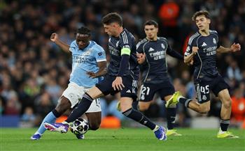 دوري أبطال أوروبا.. ربع ساعة سلبية بين مانشستر سيتي أمام ريال مدريد 