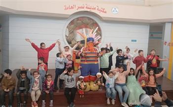 فعالية ترفيهية بعنوان «أنا وماما في المكتبة»، احتفاءً بعيد الفطر بمكتبة مدينة نصر 