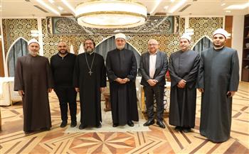 مفتي الجمهورية يستقبل وفدًا من الكنيسة السريانية الأرثوذكسية للتهنئة بعيد الفطر المبارك