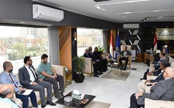 وفد الأقباط الإنجليين يقدم التهنئة لمحافظ أسوان بمناسبة عيد الفطر المبارك