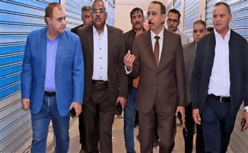 خلال جولة ميدانية موسعة.. محافظ سوهاج يتفقد سوق السمك الجديد وسوق ناصر الحضري 
