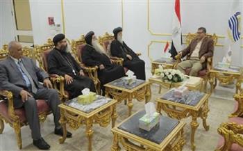 محافظ قنا يستقبل وفود الكنائس لتقديم التهنئة بعيد الفطر المبارك