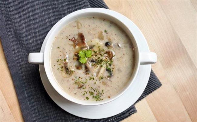 شوربة المشروم بالذرة والكريمة بمذاق شهي