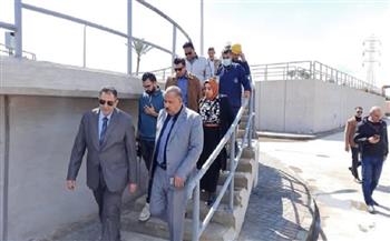 محافظ دمياط يتفقد محطة معالجة كفر سعد البلد لمتابعة كفاءة التشغيل
