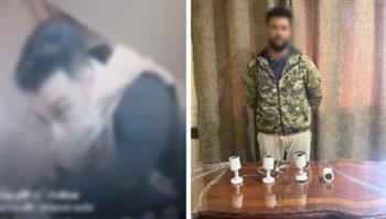 سقوط مرتكب سرقة كاميرات مراقبة من عقار بالجيزة
