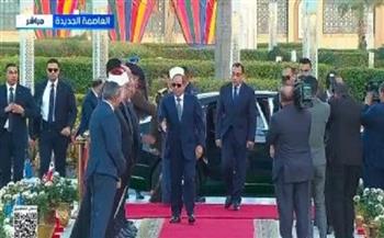 الرئيس السيسي يصل مسجد الفتاح العليم لأداء صلاة عيد الفطر