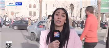 أجواء مبهجة بساحة مسجد الحصري في أول أيام عيد الفطر