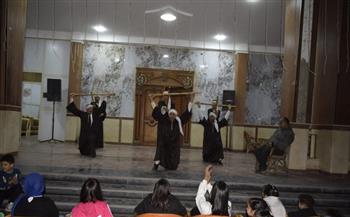 عروض فنون شعبية لفرقتي ثقافة المنيا وملوي احتفالا بعيد الفطر