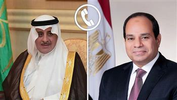 الرئيس السيسي يؤكد لأمير تبوك مساندة مصر الكاملة للمملكة العربية السعودية في ظل الوضع الإقليمي الراهن