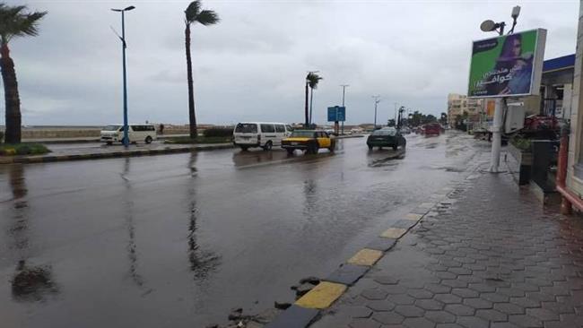 أمطار علي الإسكندرية تزامنا مع نوة "أنواء الشمس الكبيرة"