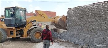   إزالة ٣٩ حالة بناء مخالف على الأراضي الزراعية وأملاك الدولة بمحافظة الشرقية