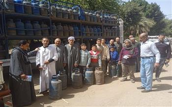 توفير 1220 أسطوانة بوتاجاز في مركز جهينة بسوهاج خلال عطلة عيد الفطر