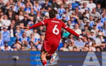 الدوري الإنجليزي.. ليفربول يسجل التعادل في مرمى برايتون