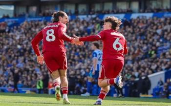 الدوري الإنجليزي.. التعادل الإيجابي يحسم الشوط الأول بين ليفربول ضد برايتون