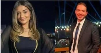 خطوبة ملك أحمد زاهر والسيناريست شريف الليثي