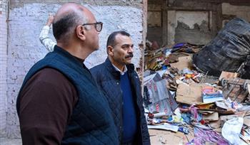 محافظ الإسكندرية يشن حملة مفاجئة لوقف فرز القمامة وسط الكتل السكنية بالمنتزه أول