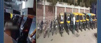 الداخلية تضبط شابًا حوّل شارع بالإسكندرية لجراج غير قانوني للتوك توك والدراجات النارية