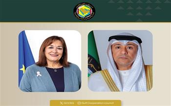 أمين" التعاون الخليجي" و المفوضة الأوروبية للبحر المتوسط يناقشان الإعتداءات الإيرانية وضرورة الوقف الفوري لها