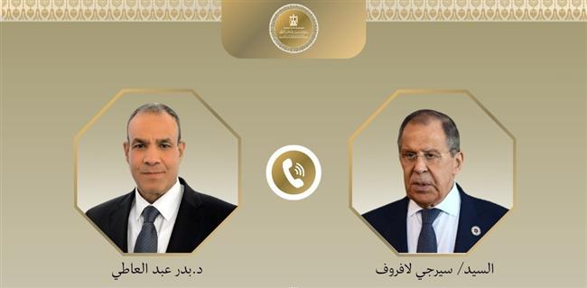 وزير الخارجية يبحث هاتفيًا مع نظيره الروسي جهود خفض التصعيد بالإقليم