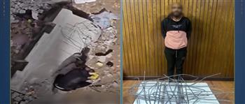 سقوط المتهم بسرقة قطع حديدية من حواجز مترو الأنفاق بالإسكندرية