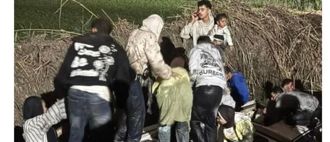 انقلاب ميني باص داخل ترعه وإصابة 16 شخصًا في البراجيل