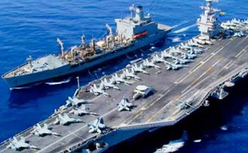 عودة حاملة الطائرات الأمريكية "يو إس إس جيرالد فورد" إلى القاعدة البحرية في جزيرة كريت