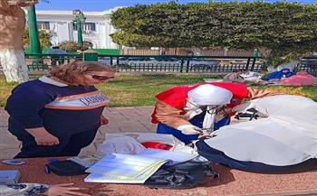 فرق المبادرات الرئاسية والقوافل الطبية بالمنيا تجوب الحدائق والمناطق الحيوية لضمان سلامة المواطنين