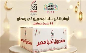 "تحيا مصر": مبادرة أبواب الخير تصل لـ19 مليون مستفيد في كل المحافظات خلال شهر رمضان