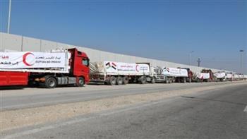 قافلة "زاد العزة" الـ164 تدخل إلى الفلسطينيين في قطاع غزة