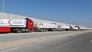 قافلة "زاد العزة" الـ164 تدخل إلى الفلسطينيين في قطاع غزة