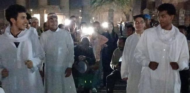 ساحة أبو الحجاج بالأقصر تشهد احتفالات عيد الفطر بعروض الفنون الشعبية 