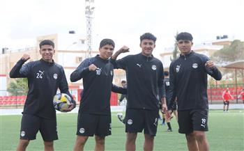 منتخب الناشئين يواصل استعداداته لتونس.. ودرويش يحفز اللاعبين